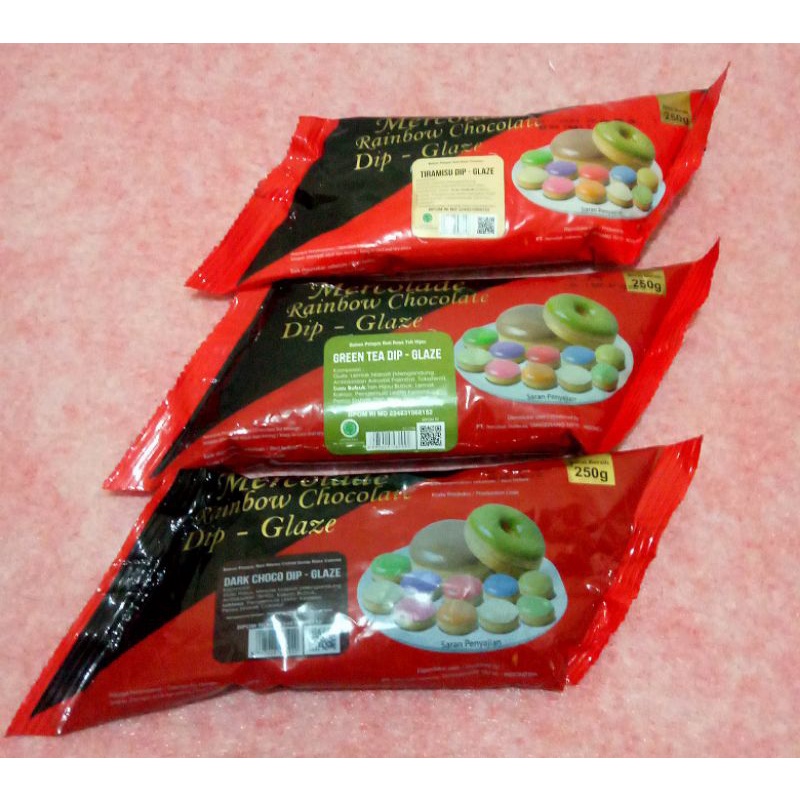 Glaze Mercolade 250gr, Topping donat | Dip Glaze donat 250gram