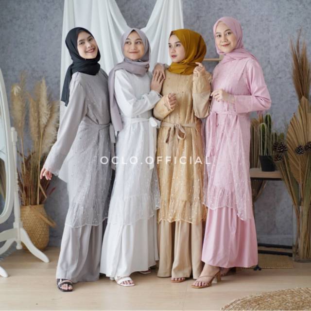 Vabil Dress Brocade - Oclo Official