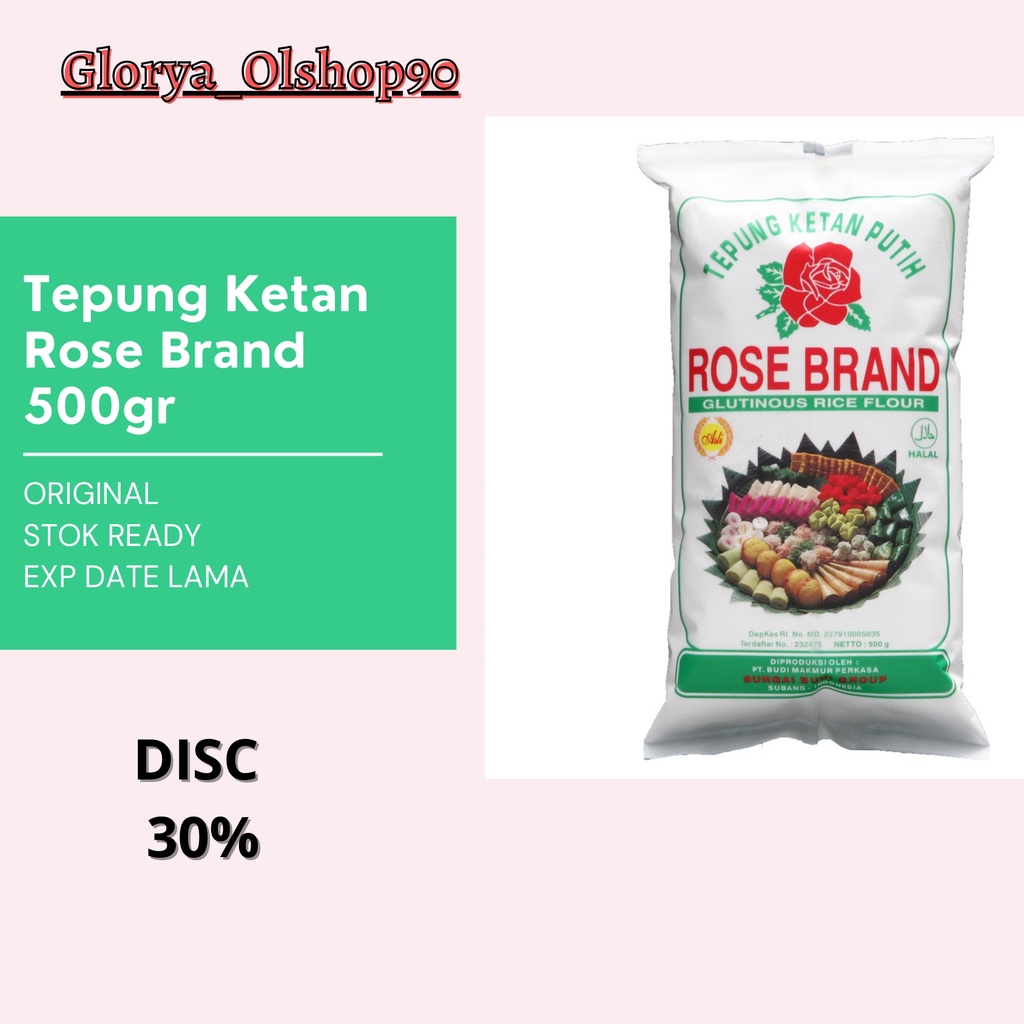 

SALE HEMAT "Tepung Ketan Rose Brand" 500gr