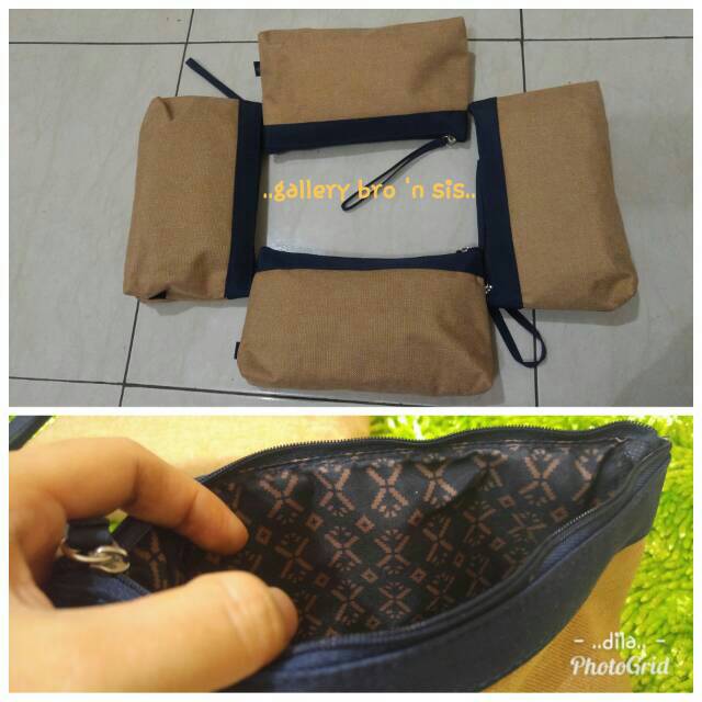 Pouch /dompet Garuda Indonesia - TAS AMENITY CLARINS PARIS