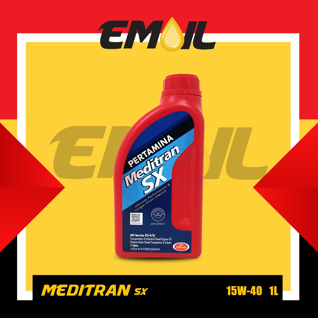 Oli pertamina meditran SX SAE 15w-40 galon 1 liter