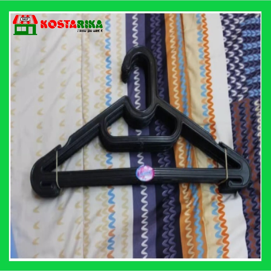 Gantungan Baju Hanger Plastik isi 12 Pcs