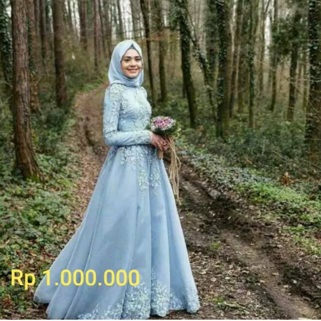 Gaun pengantin hijab