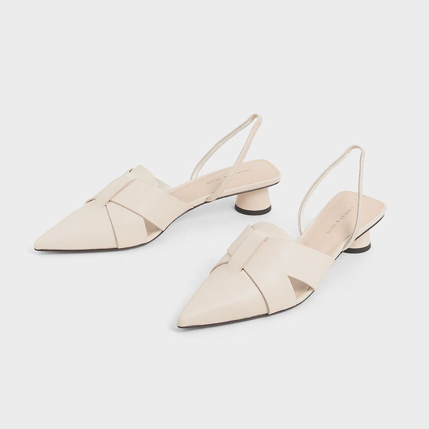 CNK C&K Cylindrical Heels Slingback Pump 197-3