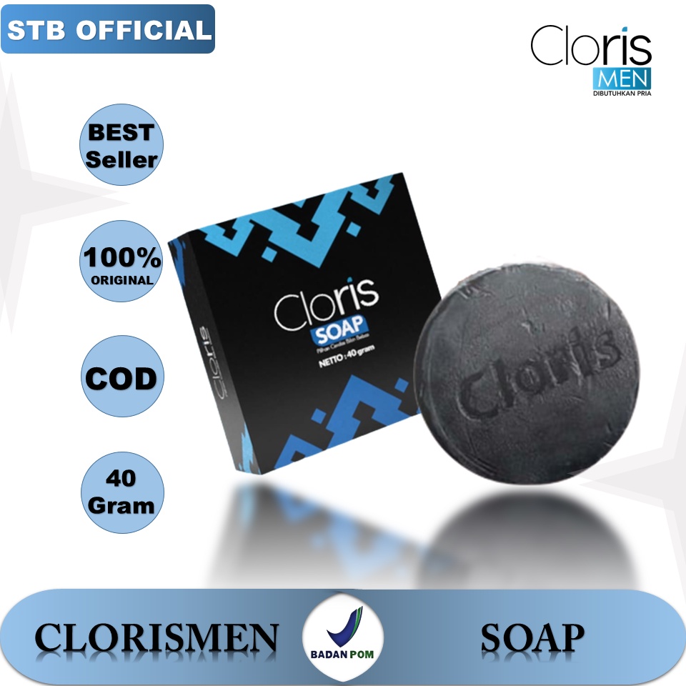 Clorismen Skincare Soap Sabun Wajah Pria Perawatan Pembersih Muka Cowok Cloris Men Soap