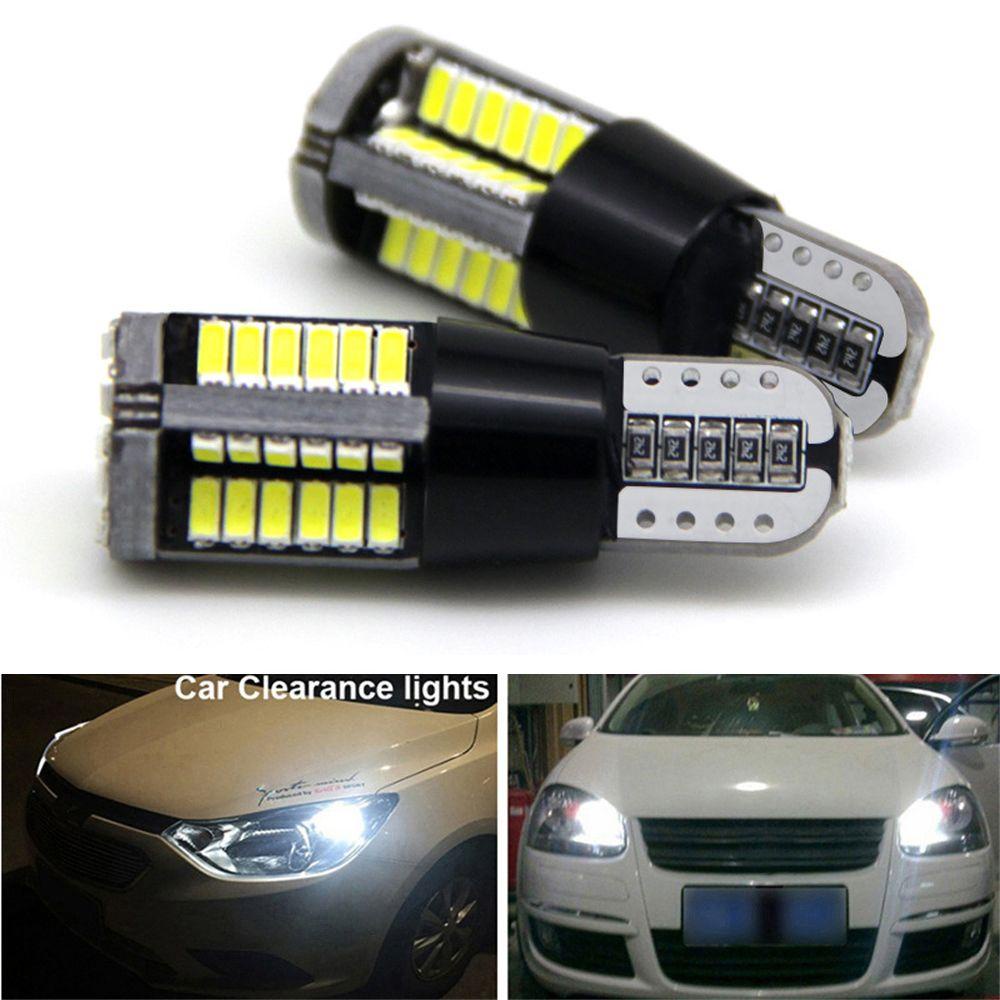 Populer 2pcs Lampu Plat Lampu Bohlam Cahaya Putih 12V LED 301457smd Dome Map