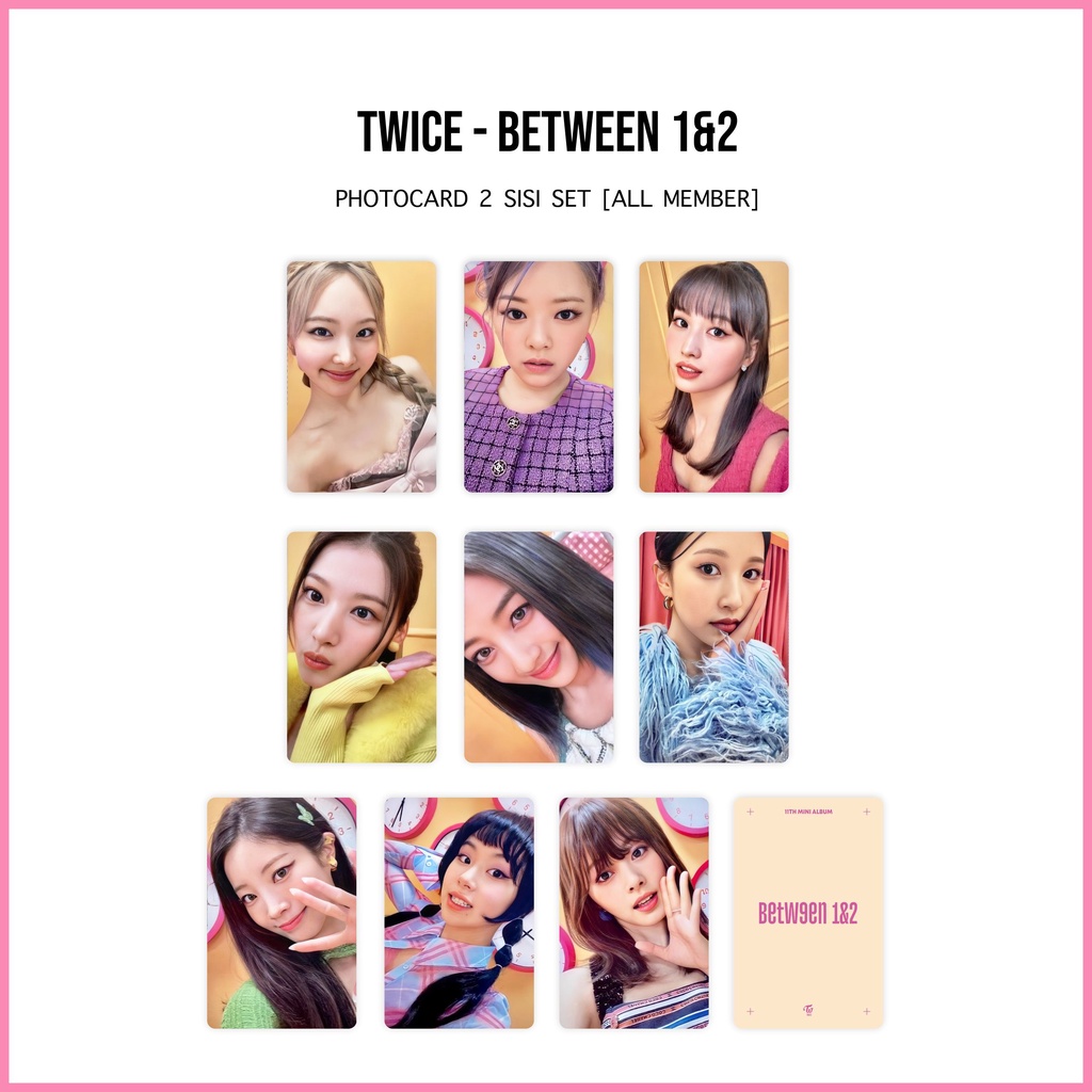 [SET] Photocard Twice Between 1&amp;2