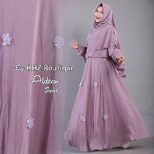 Dijual baju gamis syari aldean ceruti ultimate full furing Murah