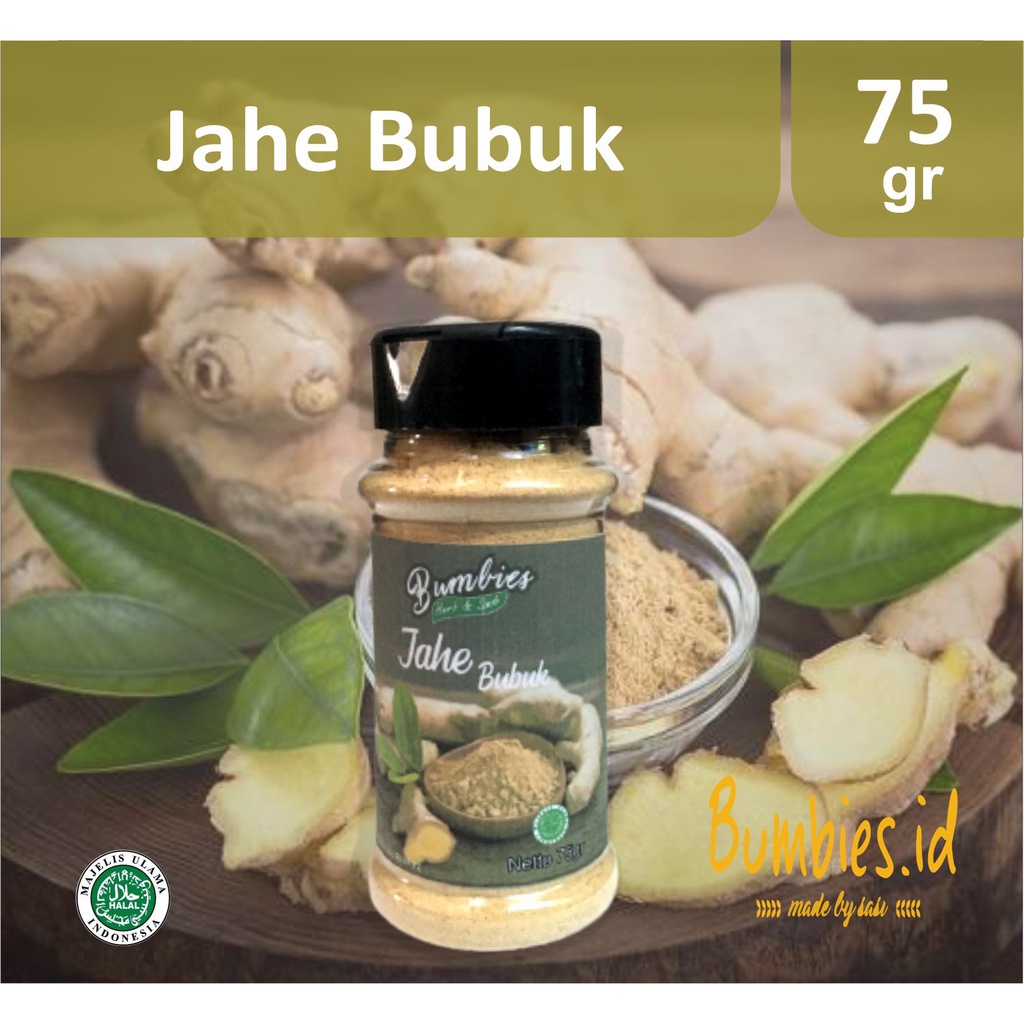 

Jahe bubuk 75gr | Gringer Powder | Jahe murni | rempah-rempah penyedap | jahe botol