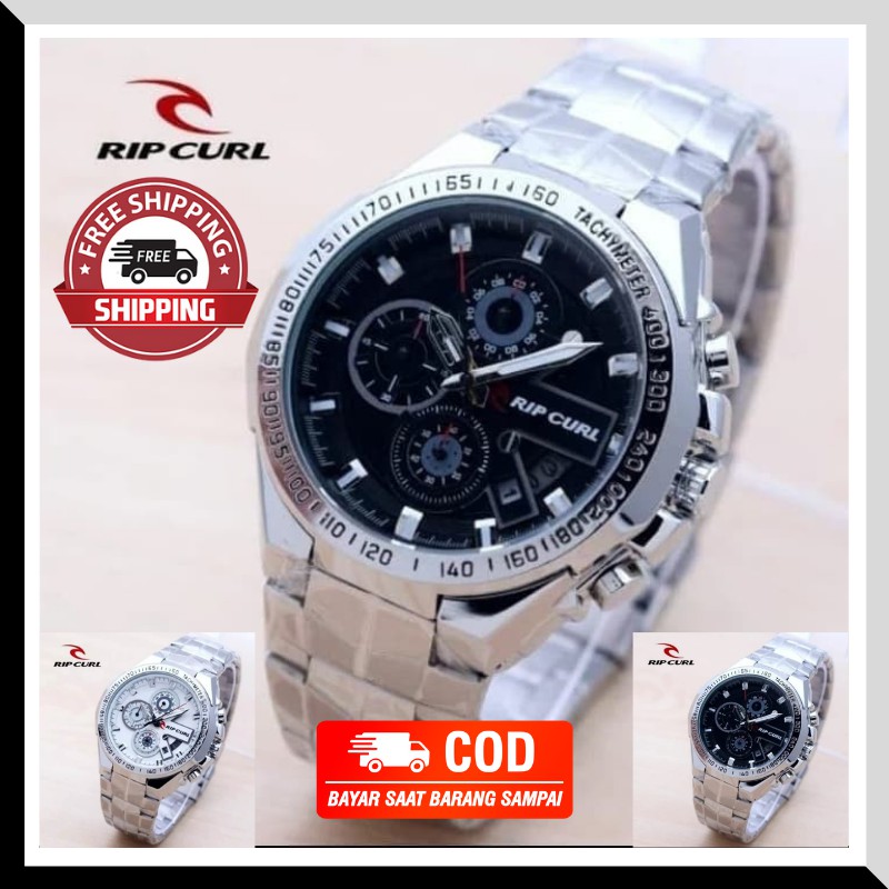 JAM TANGAN PRIA RIPCURL RANTAI ORIGINAL DATE CHRONO ACTIVE COWOK ANALOG | JAM TANGAN RIPCURL TERBARU