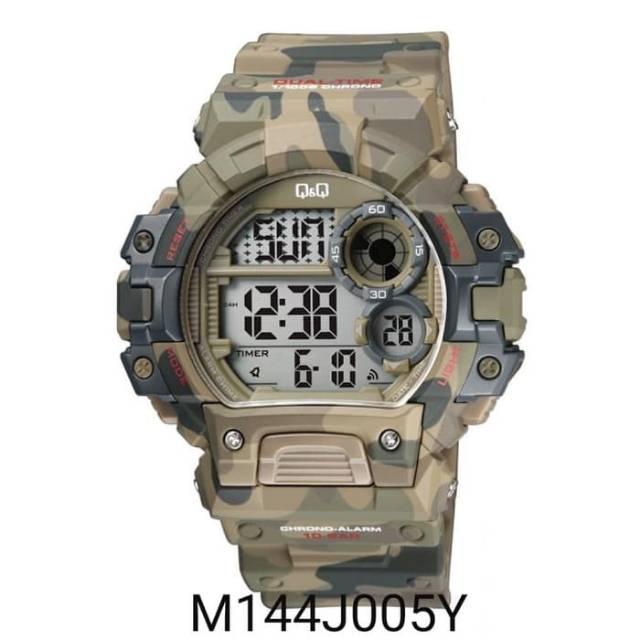 Jam Tangan Digital Pria Q&Q QnQ QQ Asli Ori Original M144 M144J