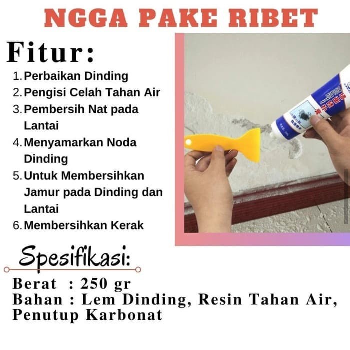 BAROKAH GAMIS FREE CORONG DAN SPATULA MNL Mold Pembersih Instan GENUINE ORI