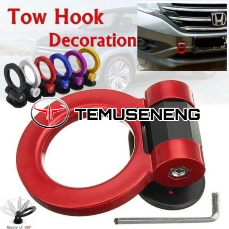 Towing Mobil Dummy Towing Bulat Hook Tow Universal Dipasang Bemper