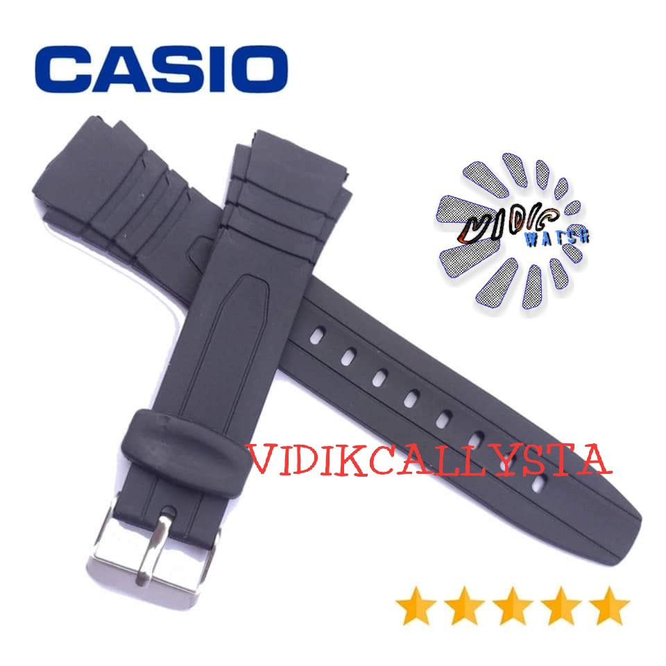 Strap tali jam Tangan Casio W-752 W752 W 752 free spring bars