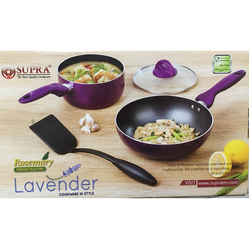 KiozOrenz Panci Set Supra  Lavender Panci Supra  Original 