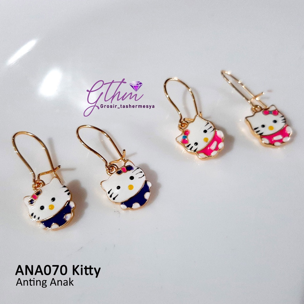 Anting Anak Kitty Gold Plated Jewelry Perhiasan Import Anti karat Cocok untuk anak-anak dan remaja ana070