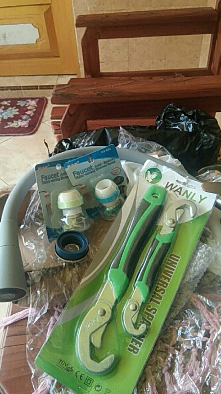 Kran Angsa Fleksibel Dapur Keran Cuci Piring Nylon Soligen