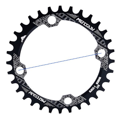 Gigi Crankset Sprocket Sepeda Aluminium 104mm 34T