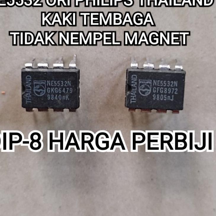 Penjualan Terbanyak.. IC NE5532 ORIGINAL PHILIPS ORI PHILIPS THAILAND KAKI TEMBAGA DIP-8