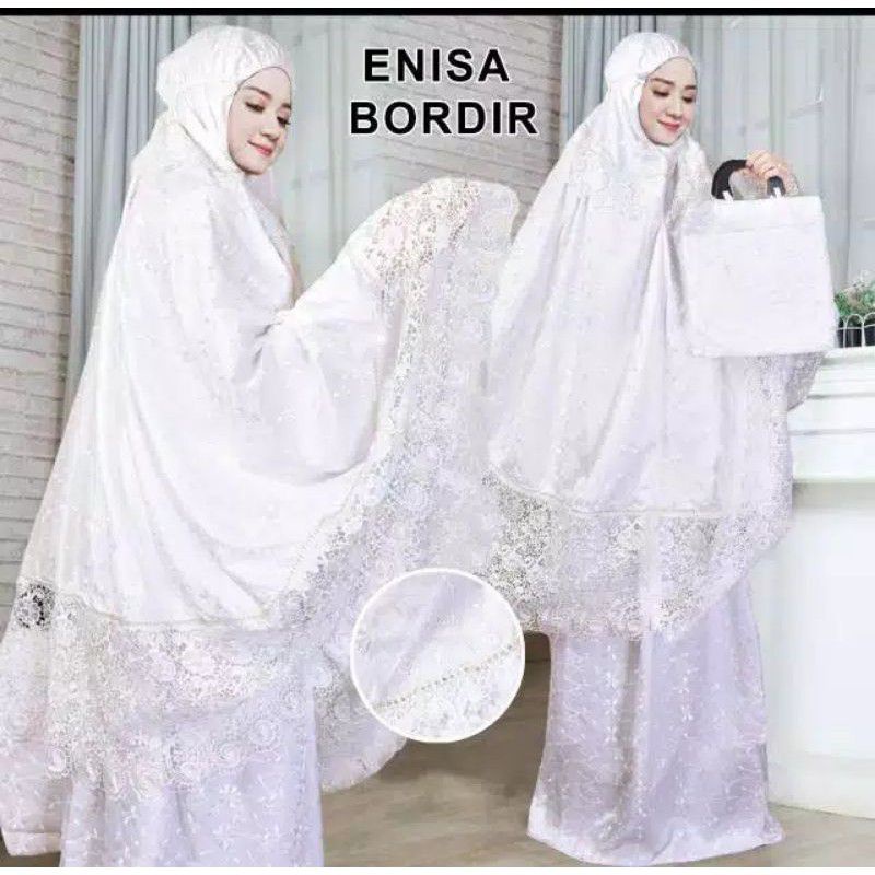 MUKENA ENISA MUKENA DEWASA RENDA BORDIR MUKENA TERBARU