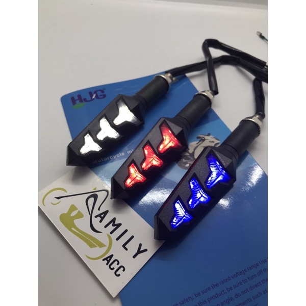 LAMPU SEIN SEN LED RUNNING 2 WARNA MODEL PANAH SENJA MOTOR UNIVERSAL AEROX 155 VIXION CBR VARIO 125/150 NEW VERZA MEGA PRO RXK DLL