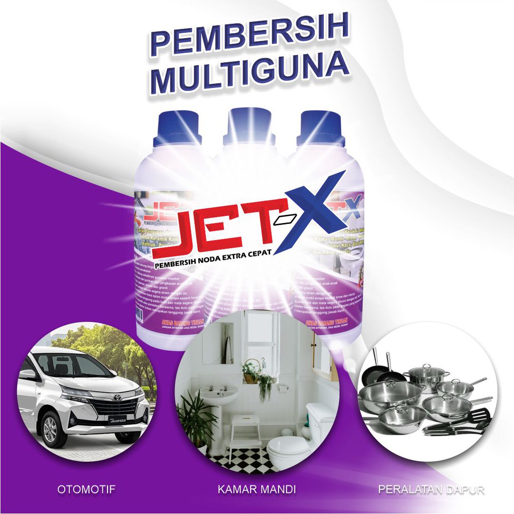 JETX PEMBERSIH MULTIGUNA PEMBERSIH KERAMIK PEMBERSIH KACA MOBIL CAIRAN PEMBERSIH KERAMIK KAMAR MANDI
