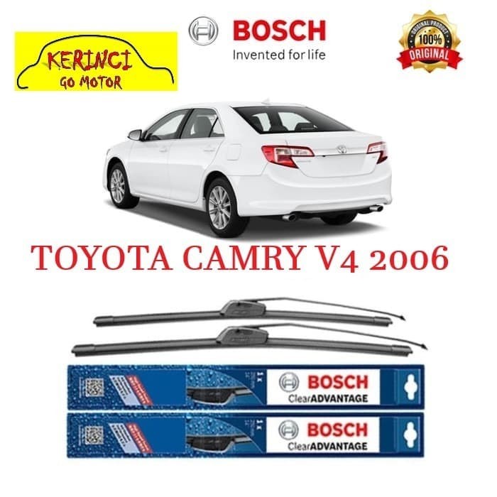 WIPER BOSCH CLEAR ADVANTAGE TOYOTA CAMRY V4 2006 24&quot; &amp; 20&quot; SEPASANG