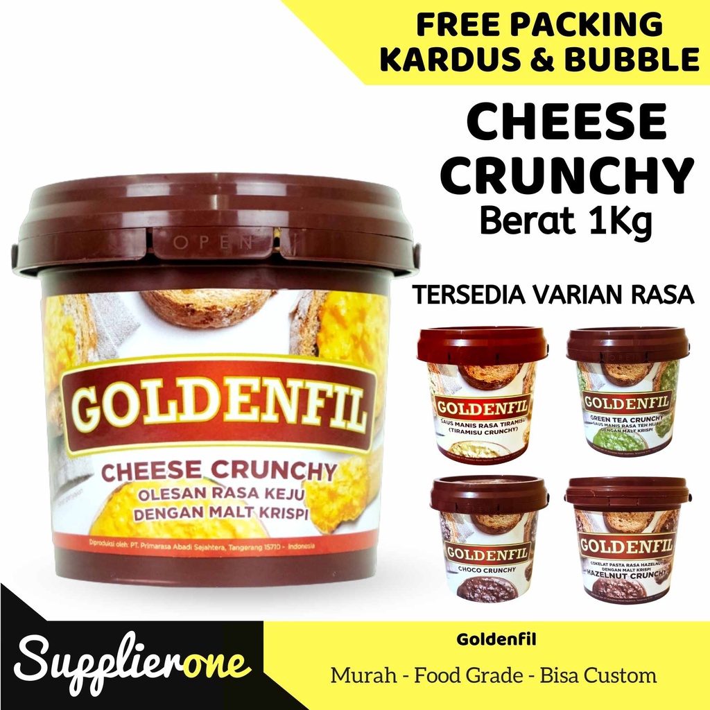 

Bny31 Goldenfil Choco Crunchy / Selai Roti Bakar / Toping Roti / Selai Roti / Selai Coklat / Olesan