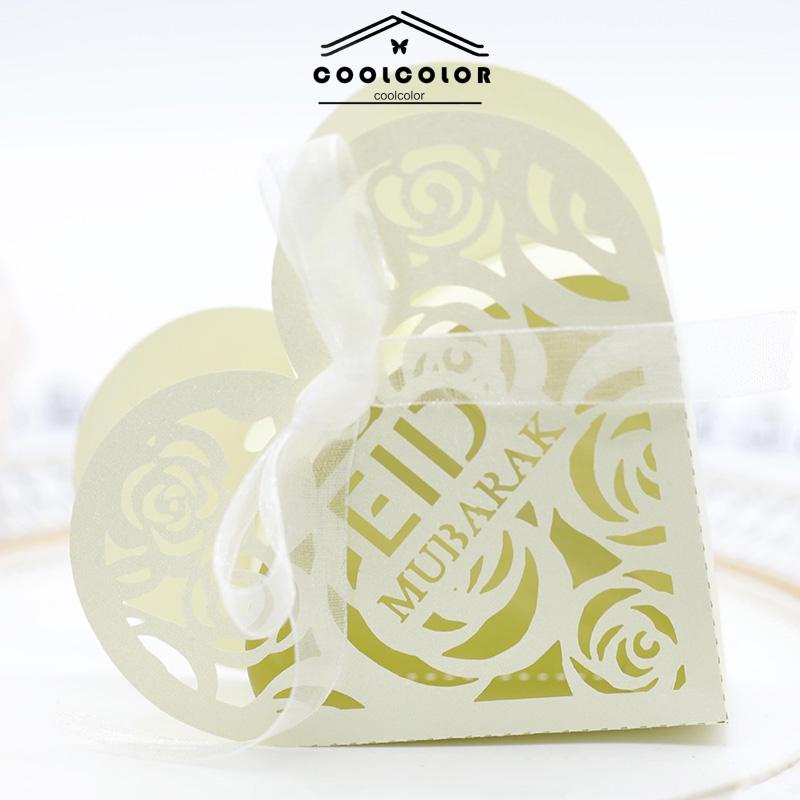 CODPernikahan Idul Fitri Hollowed Out Rose Wedding Candy Box Ramadan Love Candy Box Kotak Cokelat- cl