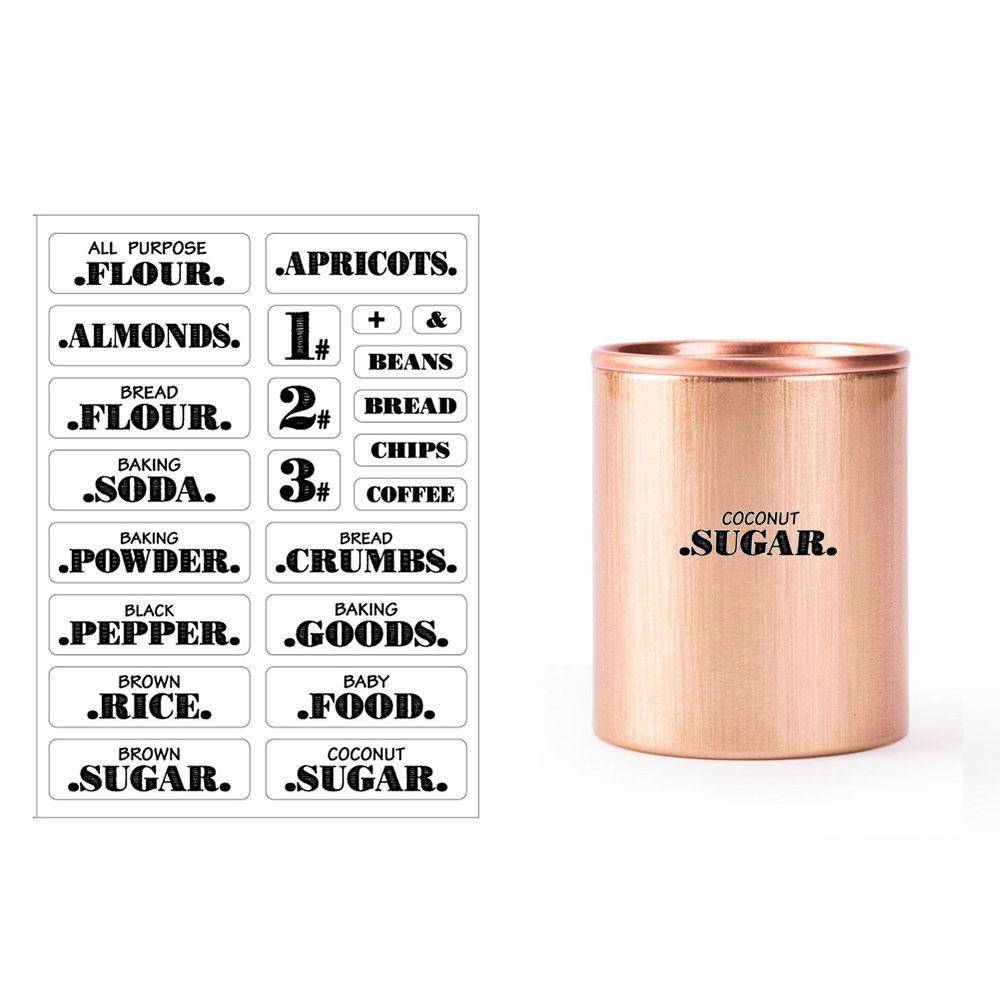 Suyo 132PCS Stiker Label Pantry Transparan Anti Air