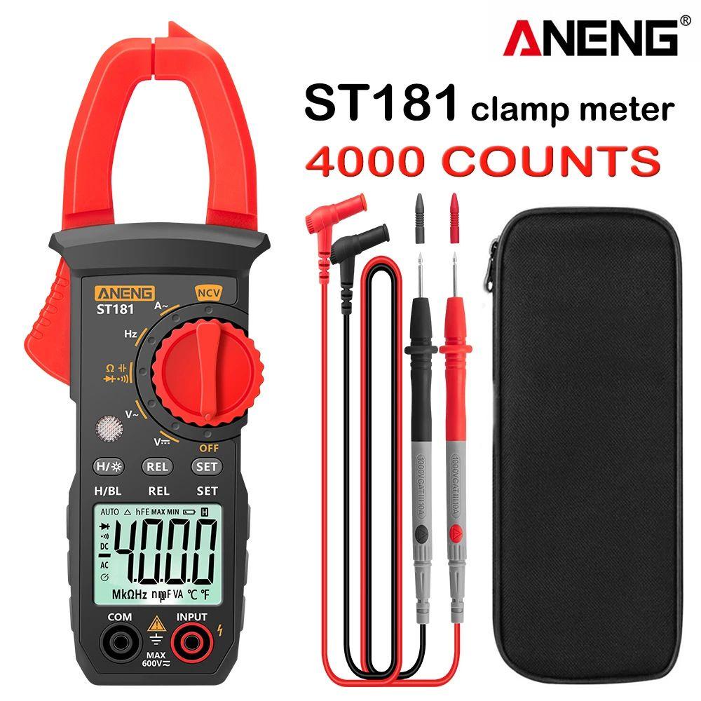 Solighter ANENG ST181 Ohm Tester Kapasitansi NCV 4000 Counts Digital