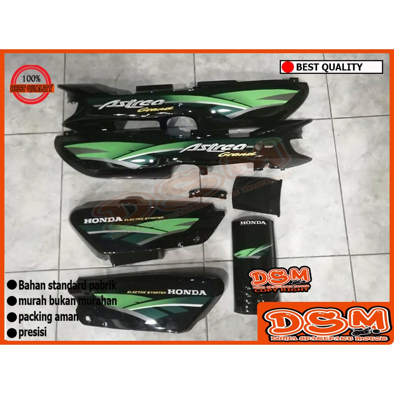 COVER BODY HONDA GRAND ASTREA RAND / COVER BODY ASTREA GRAND STRIPING HIJAU