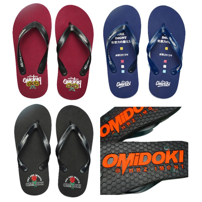 Omidoki Sandal Distro Pria Wanita Sendal Jepit Pria Original All Colour Series