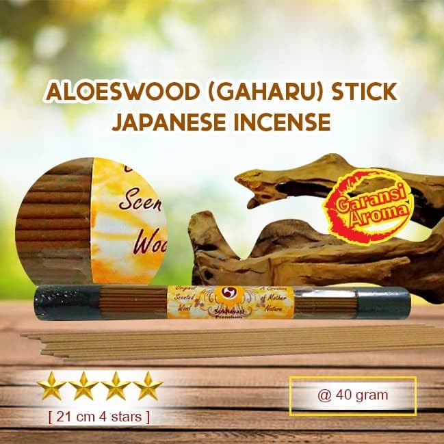 Dupa/Hio Wangi 21cm 4 Star Aloeswood Stick Japanese incense @40gr