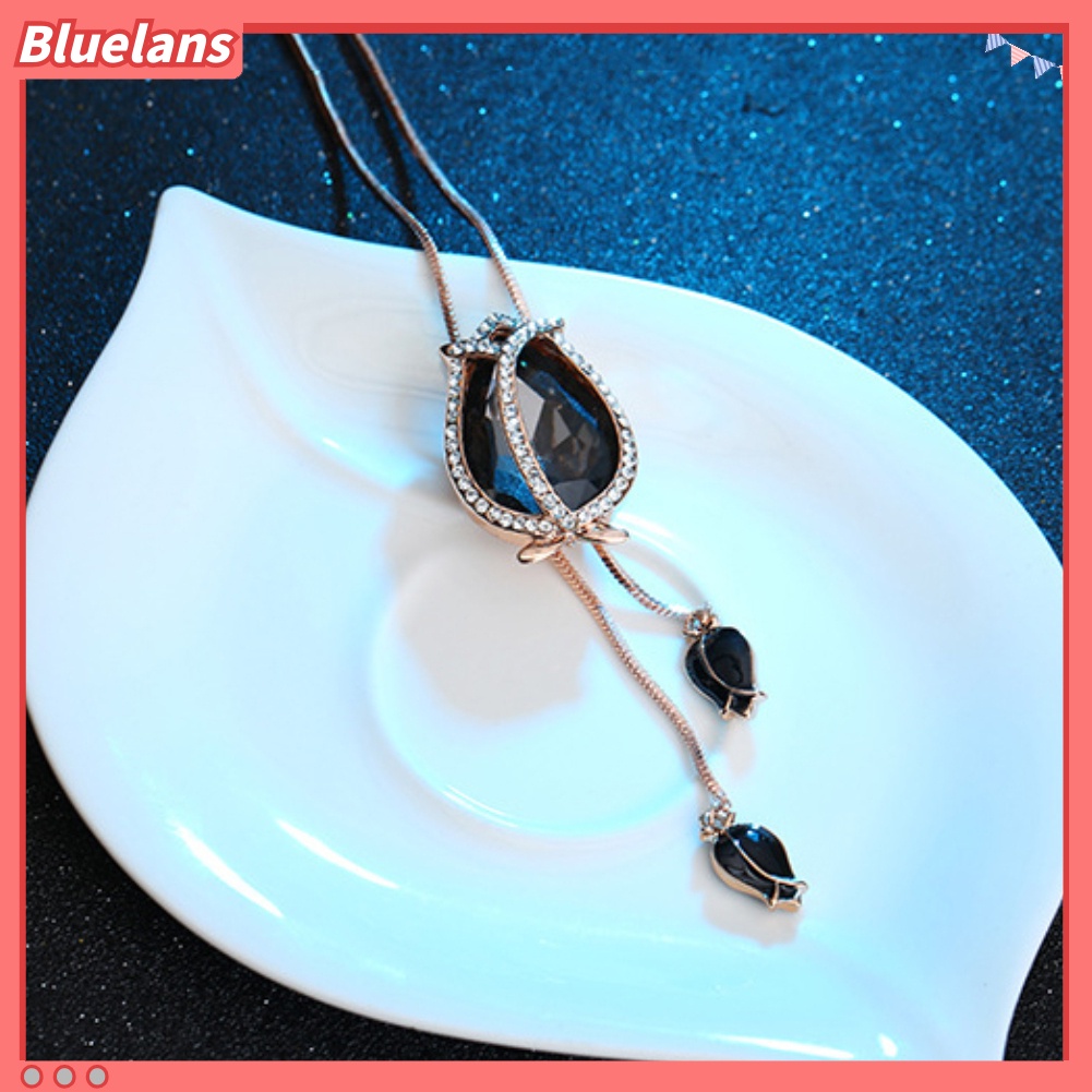 Bluelans Fashion Women Long Dress Sweater Chain Tulip Pendant Ornament Necklace Jewelry