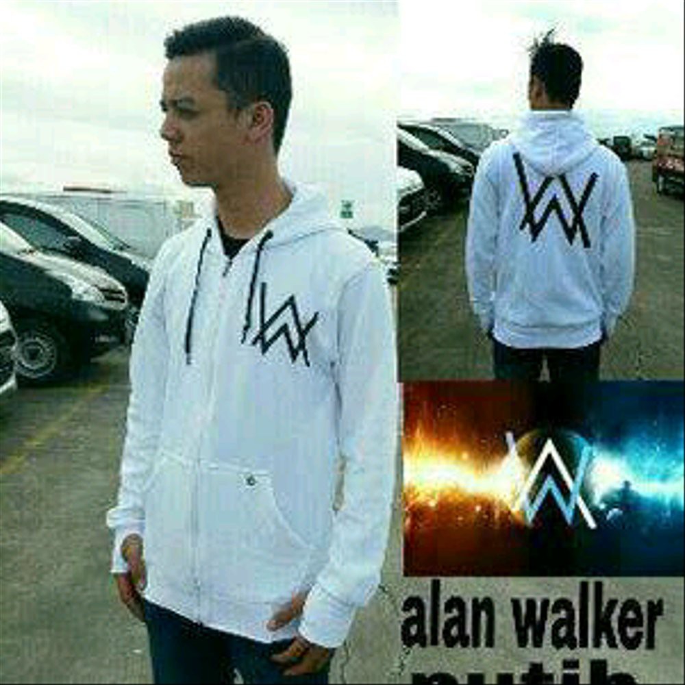 DIJUAL jaket sweater alan walker putih terakhir