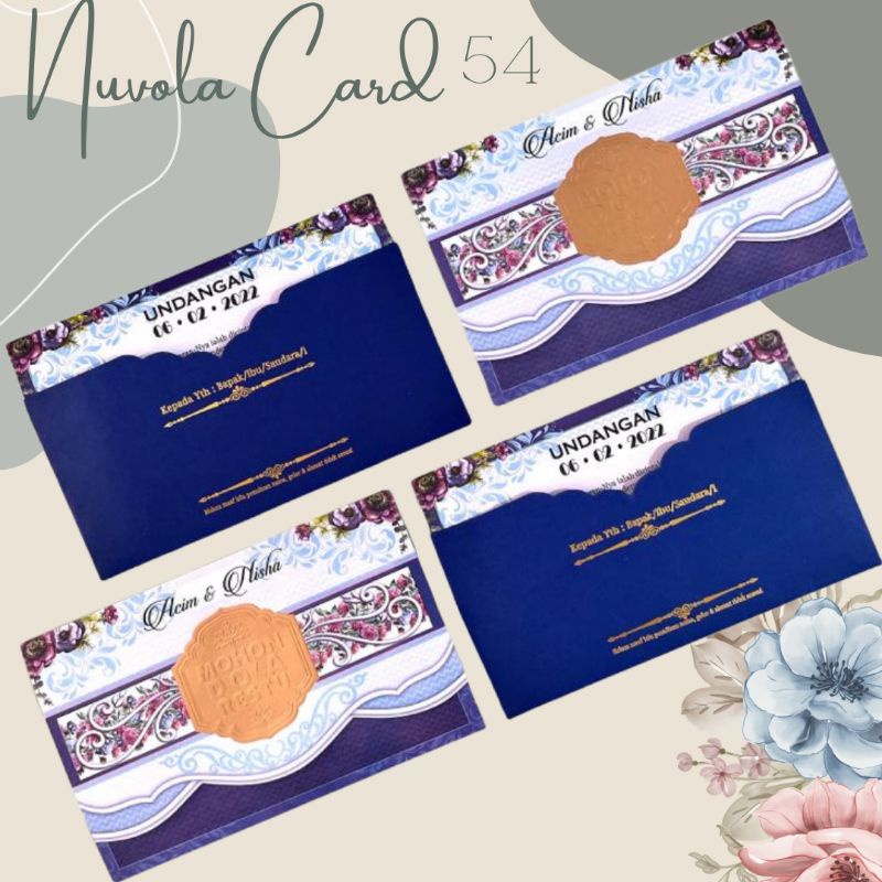 NC 54 undangan pernikahan murah, kertas undangan pernikahan kosong, blanko undangan kosong