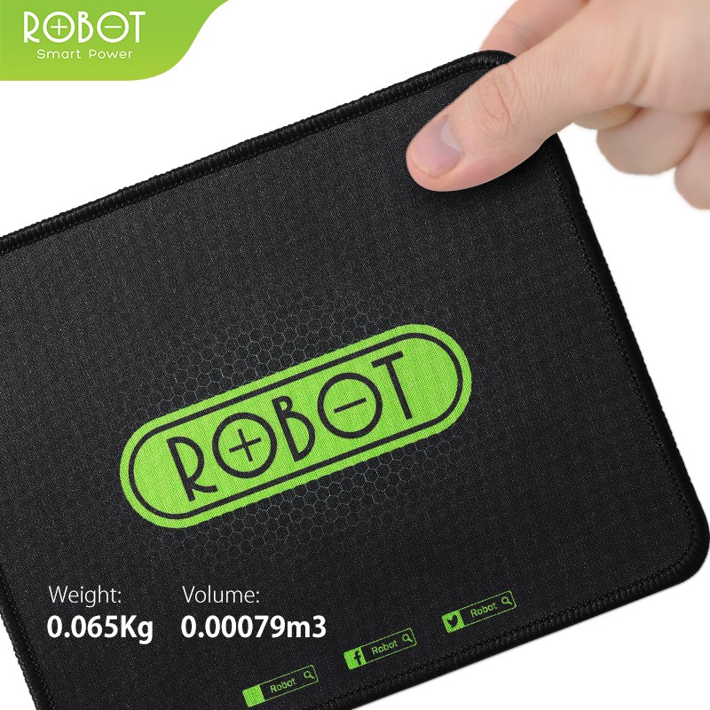 Mousepad Anti Slip ROBOT RP01 Gaming Polos Hitam Murah Rubber Original - Garansi Resmi 1 Tahun