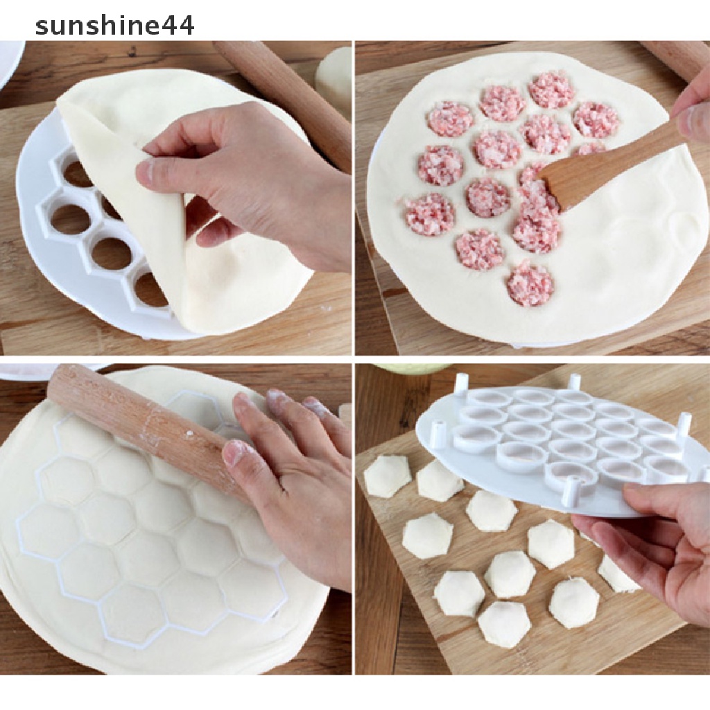 Sunshine Cetakan Pangsit / Ravioli 19 Lubang DIY