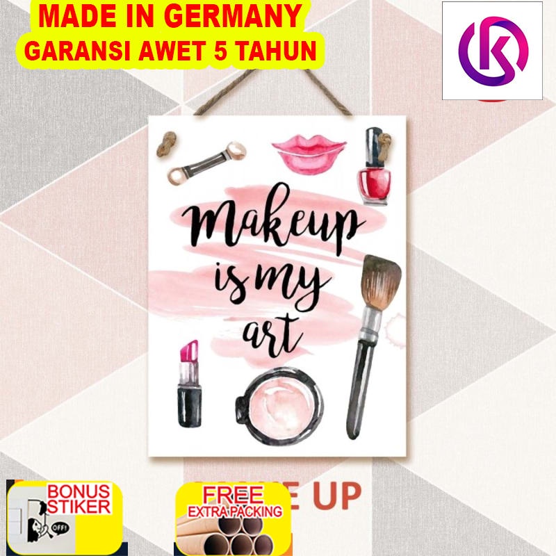 

Promo Hiasan Dinding - MAKE UP - Gantungan Pajangan Cafe/Rumah - Wall sign