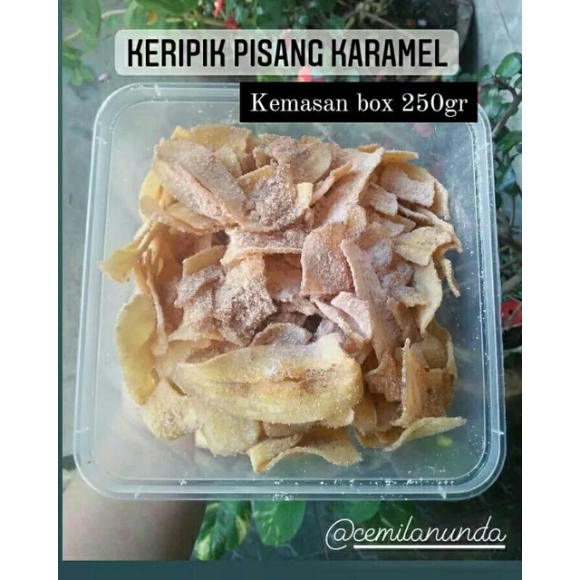 

KERIPIK PISANG KARAMEL 250GR (BOX)