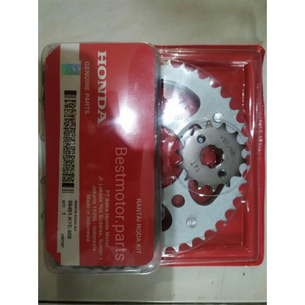 Gear set Honda Megapro New Monoshock