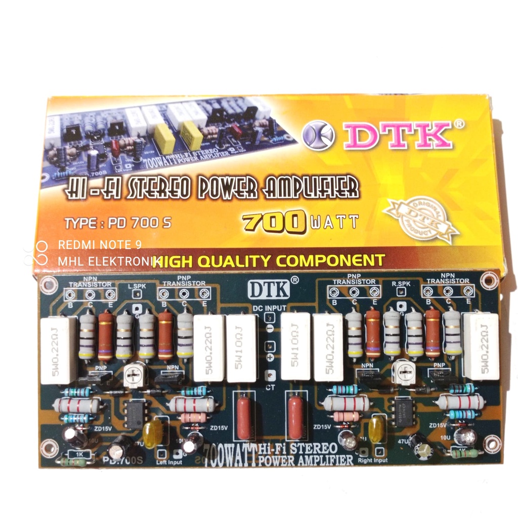 Kit Driver Hi Fi Stereo Power Amplifier 700W DTK PD 700 S