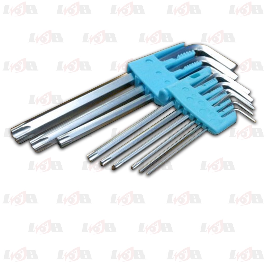 Kunci L Set Stamvick Hexagonal Bintang Key Wrench Hex Kombinasi 9pcs