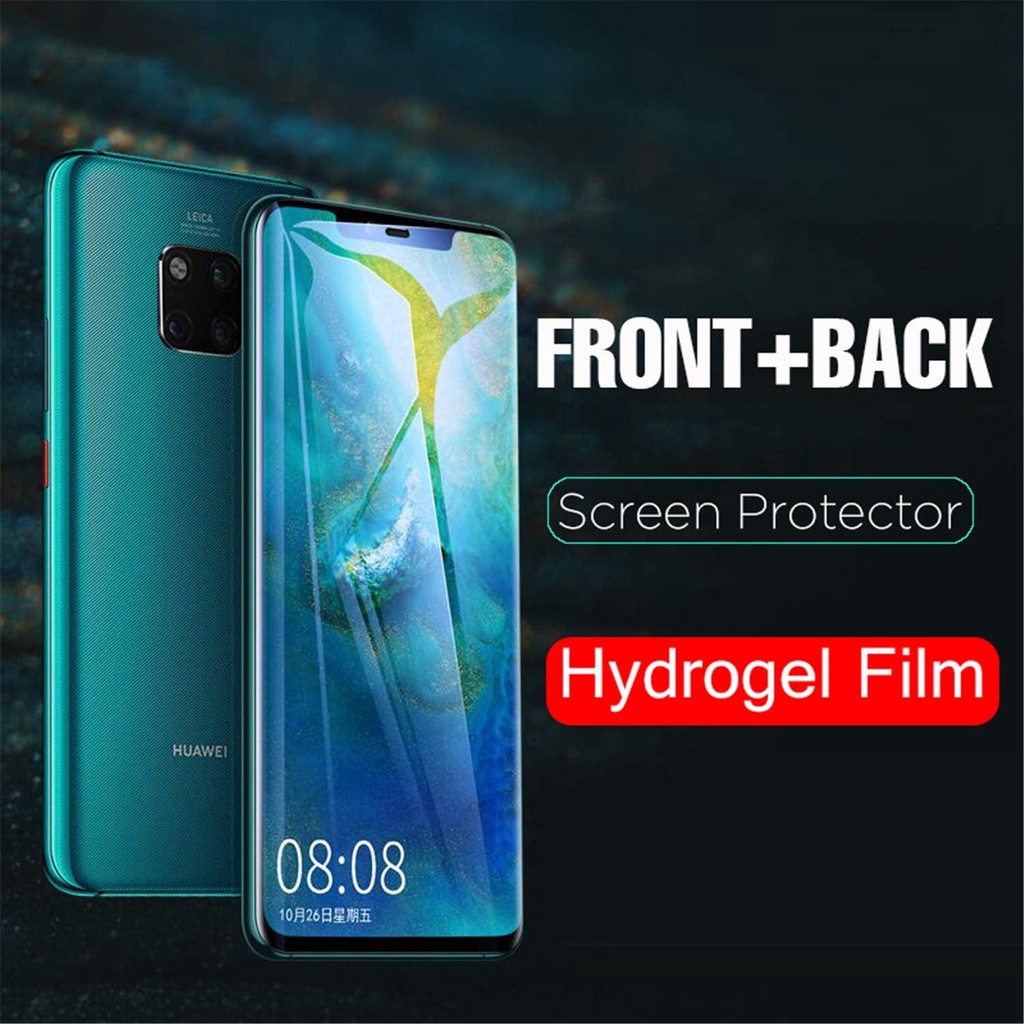 PWY CLEAR HYDROGEL anti gores HUAWEI MATE 30 PRO / MATE 20 / MATE 20 PRO / MATE 10 PRO / MATE 9 / MATE 9 PRO DEPAN BELAKANG KAMERA