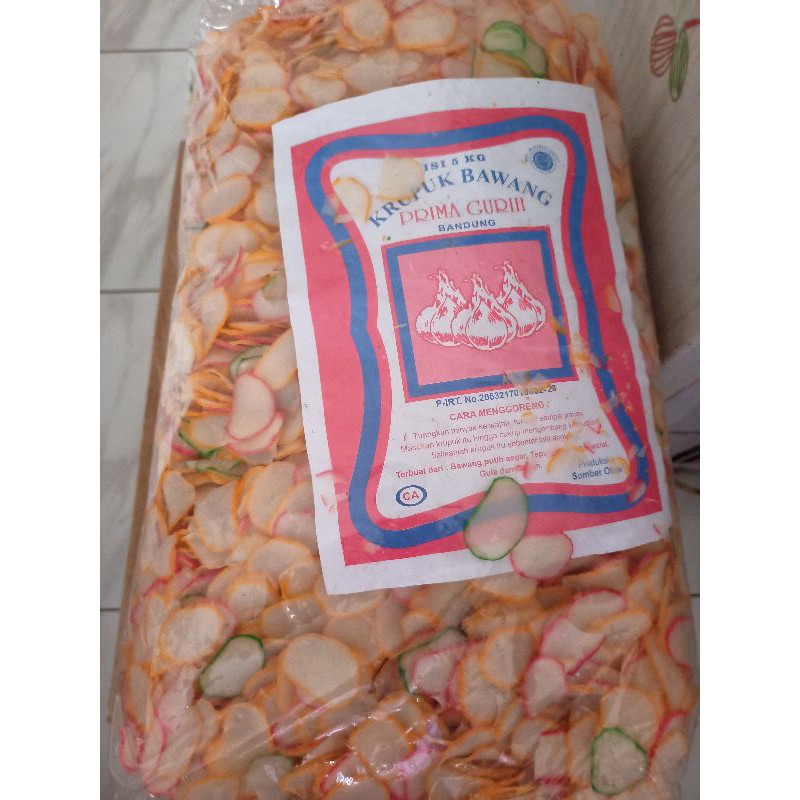 

Kerupuk bawang merk Prima 250gr