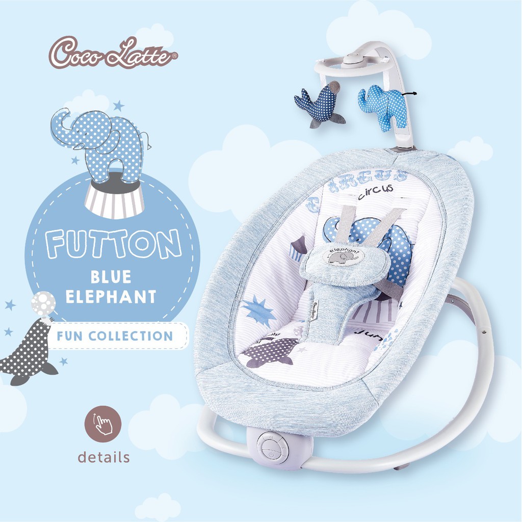 Boucer Bayi Baby Cocolatte Weeler Futton Fold Up Rocker