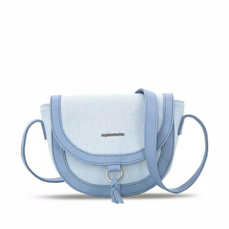 Sling bag Tas Cecily blue Sophie Paris original Terbaru