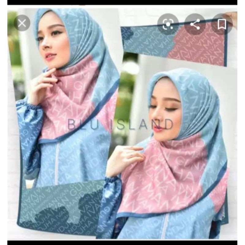 Ivan Gunawan Mandjha Scarf Blue Island Ready Warna lain.Chat Gamis,Koko