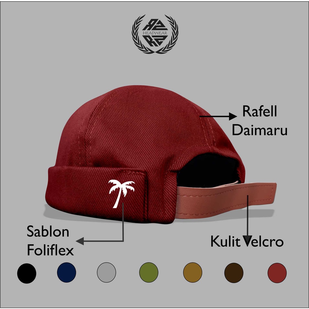 Topi Pria Dewasa Peci Uas (Mikihat) Logo Coconut Aksesoris Kekinian